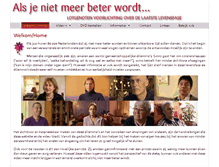 Tablet Screenshot of alsjenietmeerbeterwordt.nl